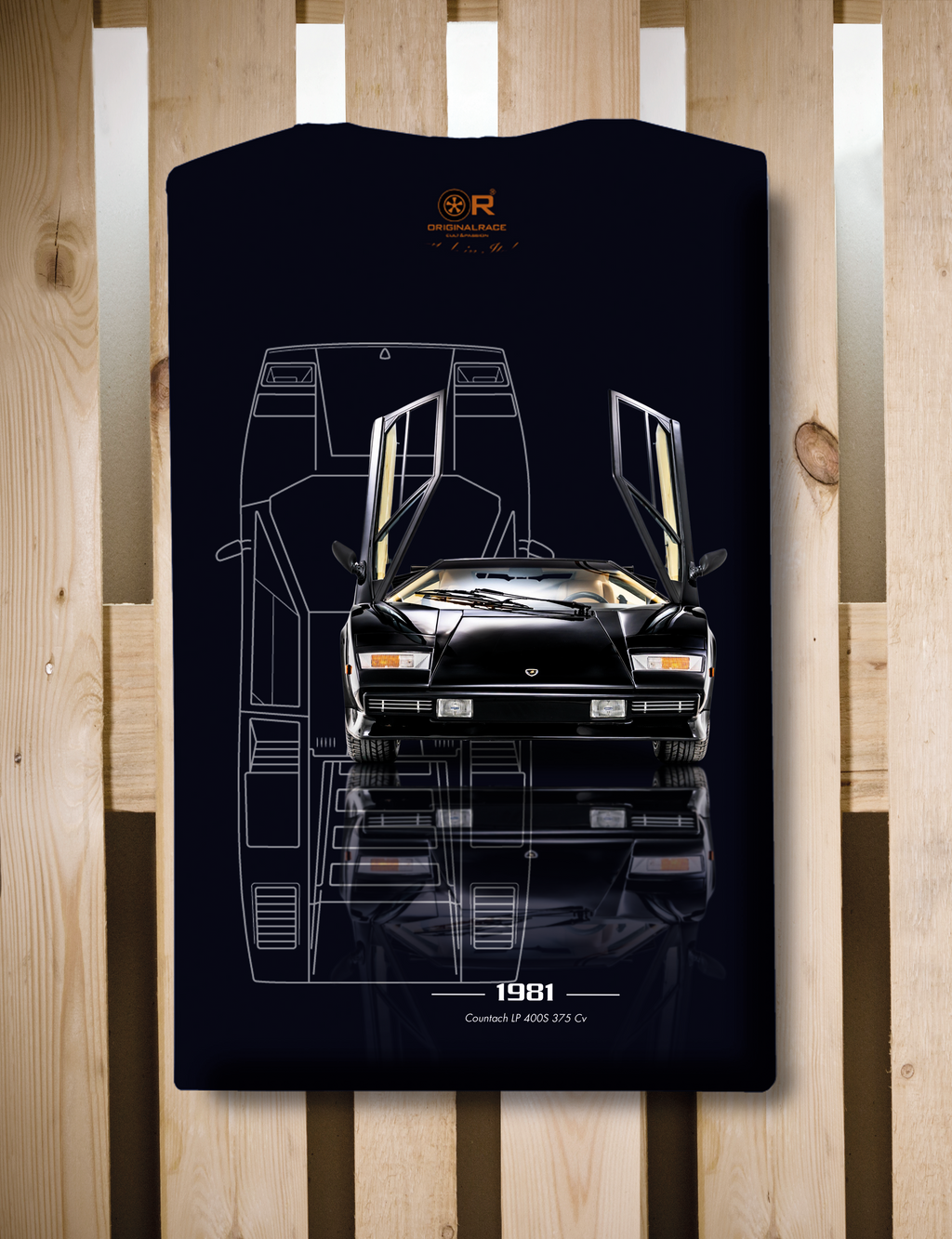 T-shirt manica corta Countach LP 400S 1981 Tech