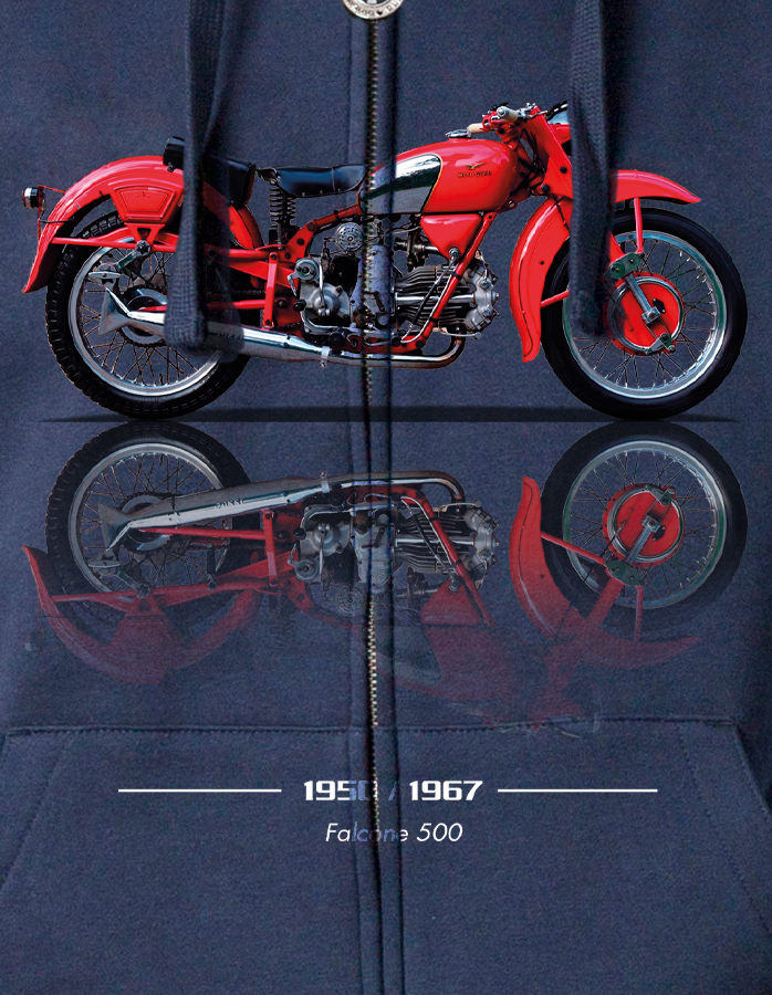 Felpa zip cappuccio Falcone