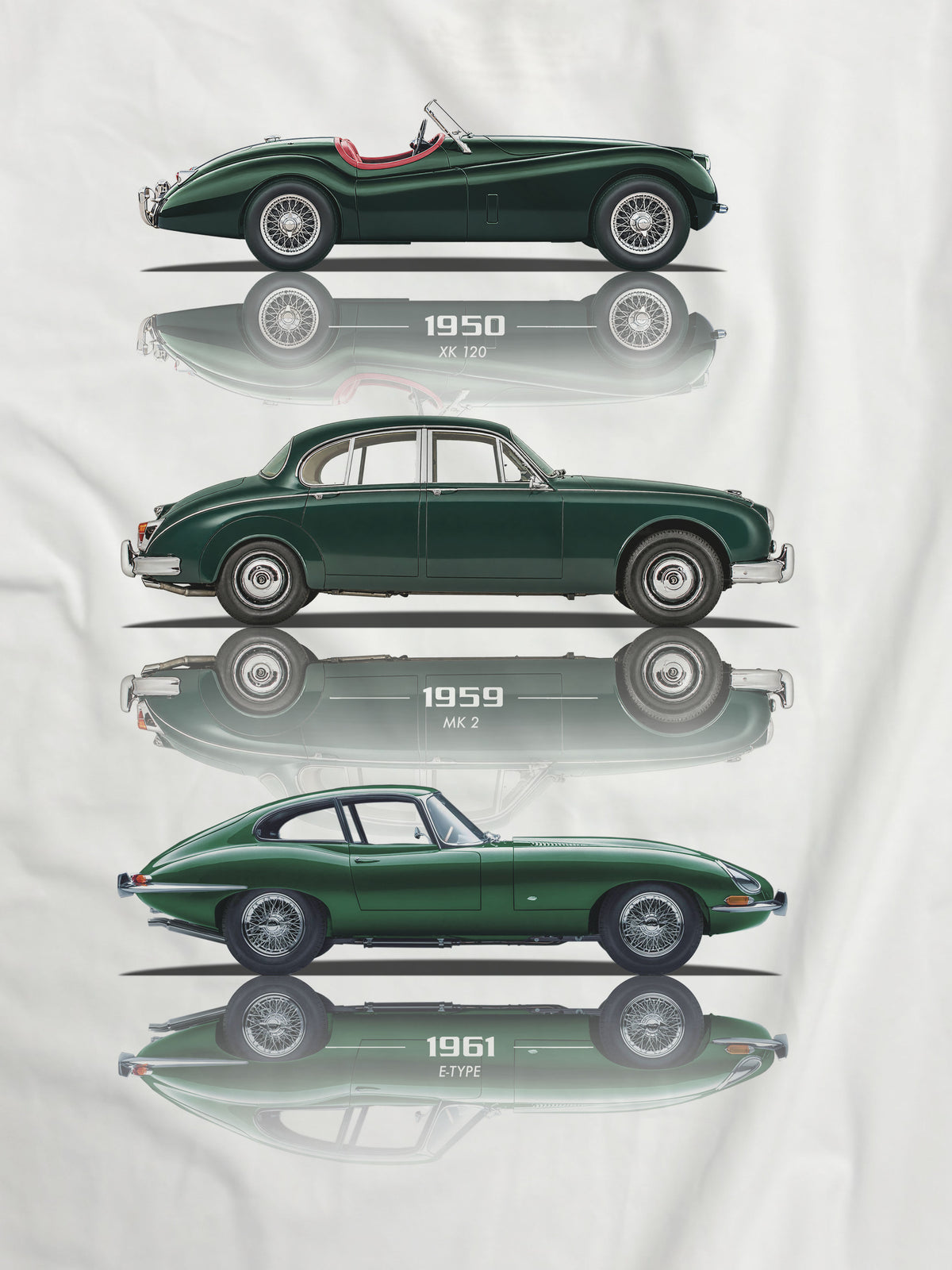 T-shirt manica corta XK120 MK2 E-Type