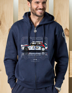 Felpa zip cappuccio Rally Car 01