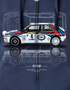 Felpa zip cappuccio Rally Car 01