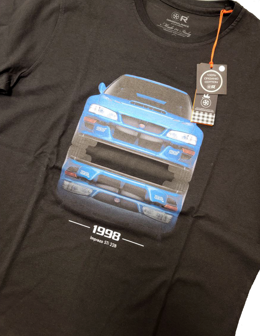 T-shirt manica corta Subaru Impreza Outlet cotone 100% organico