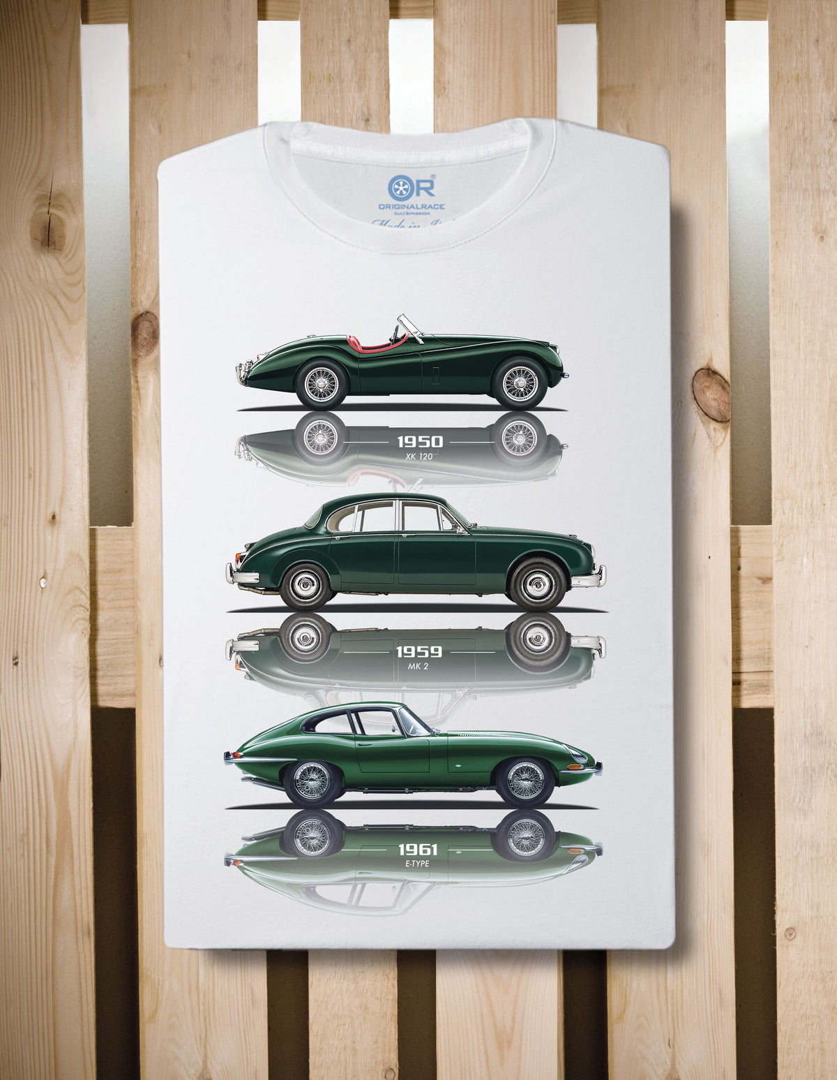 T-shirt manica corta XK120 MK2 E-Type