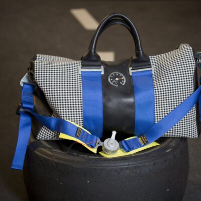Milly Bag Pepita Black Racing Belt Blue