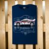 T-SHIRT PTU 037 MANICA CORTA blu navy