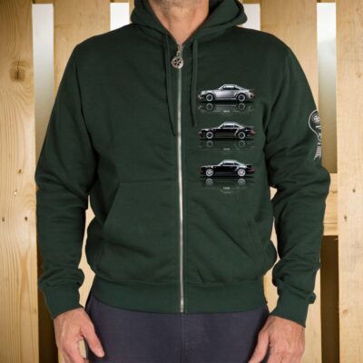 FELPA ZIP CAPPUCCIO 3.0 3.3 TURBO CUORE VERDE