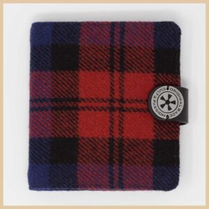 PORTAFOGLIO TARTAN WAL T ROSSO