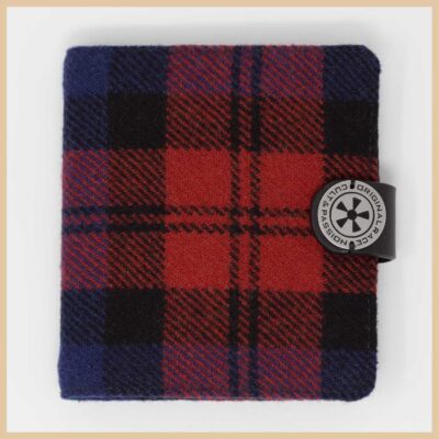 PORTAFOGLIO TARTAN WAL T ROSSO