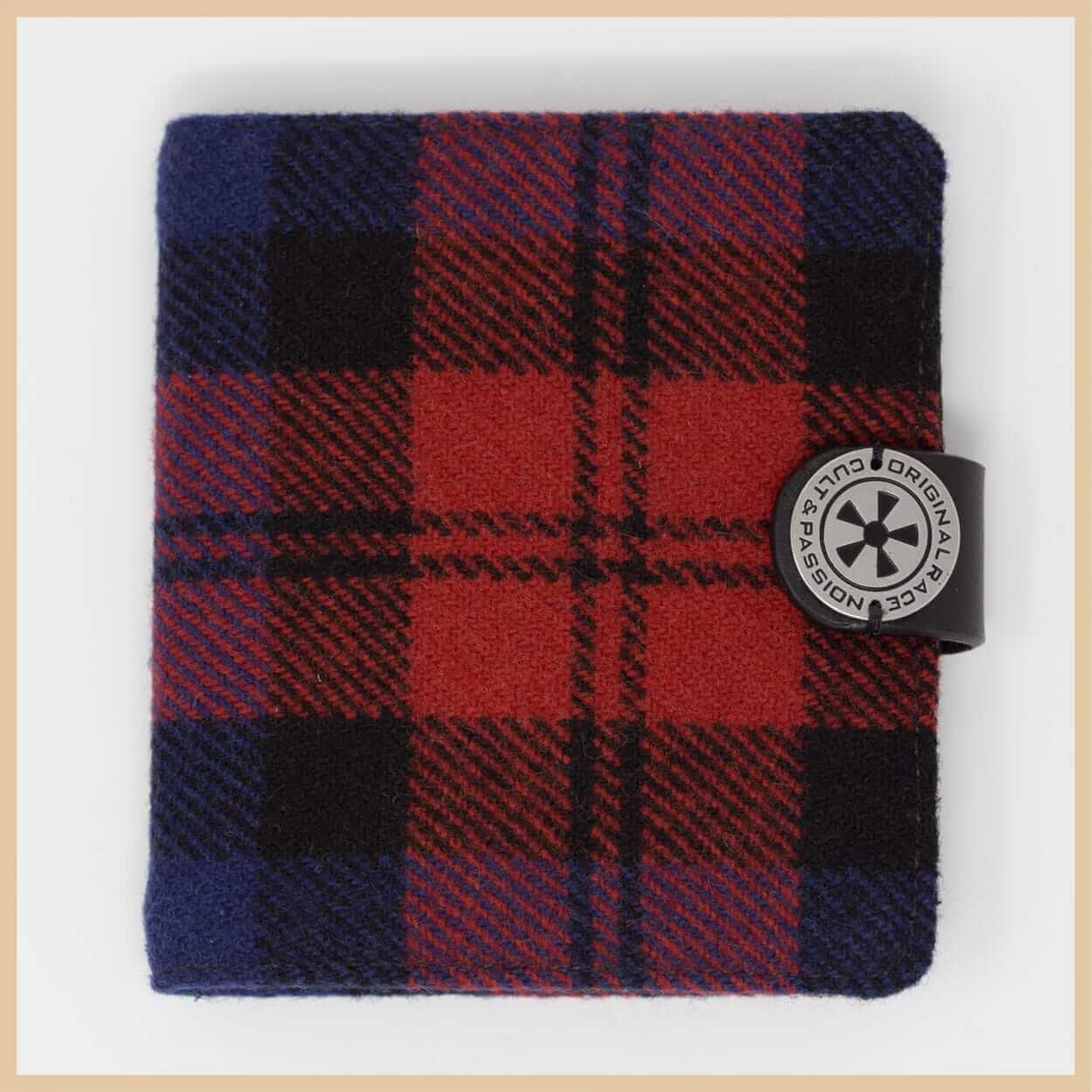 WAL T TARTAN WALLET RED