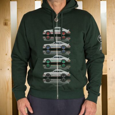 FELPA ZIP CAPPUCCIO 2.7 RS LIGHT 4 VERDE
