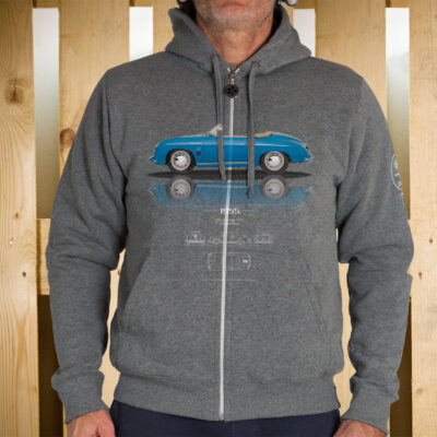 FELPA ZIP CAPPUCCIO 356 SPEEDSTER 55 FRONTE