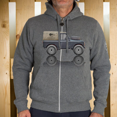 FELPA ZIP CAPPUCCIO LAND 88