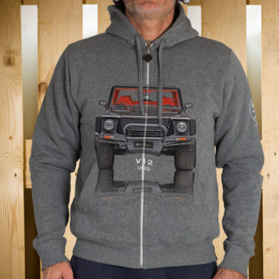 FELPA ZIP CAPPUCCIO LM 002 FRONTE