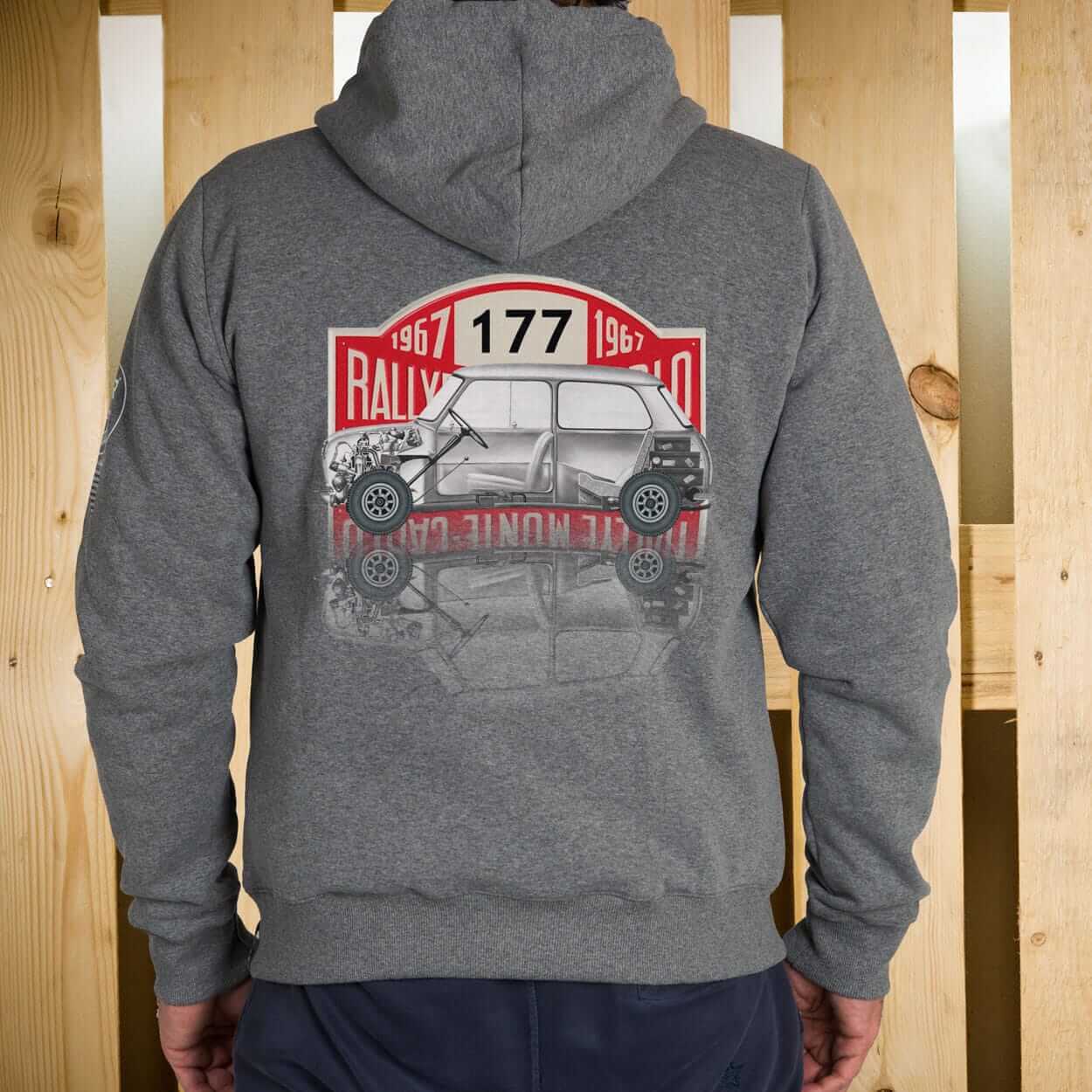 FELPA ZIP CAPPUCCIO MINI RALLY MONTECARLO