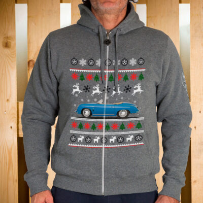 FELPA ZIP CAPPUCCIO 356 SPEEDSTER 55 W GREY