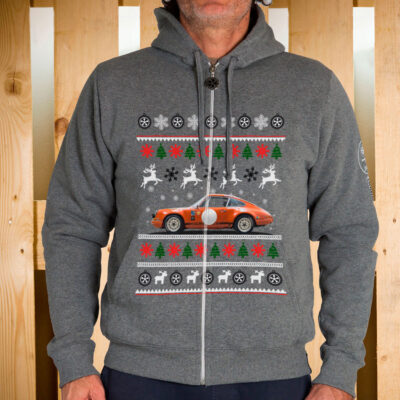 FELPA ZIP CAPPUCCIO ST OR W GREY