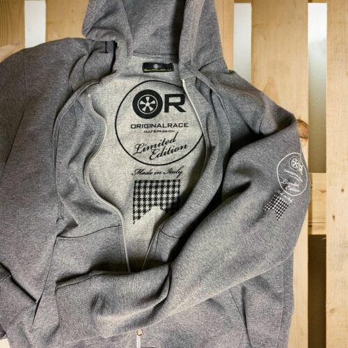 felpa GREY MELANGE interno