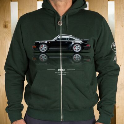 FELPA ZIP CAPPUCCIO 964 3.3 TURBO VERDE