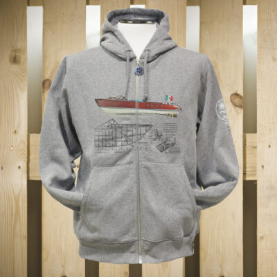 FELPA ZIP CAPPUCCIO MOTOSCAFO OLD 01