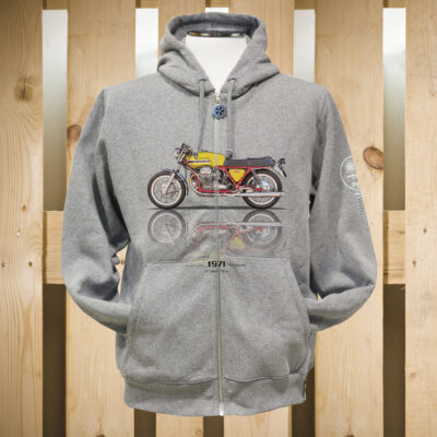 FELPA ZIP CAPPUCCIO V7 SPORT