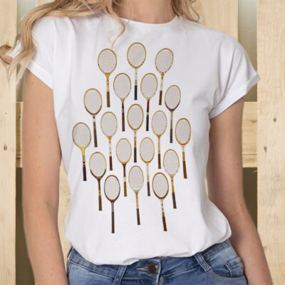 T-SHIRT WOODEN RACKET DONNA